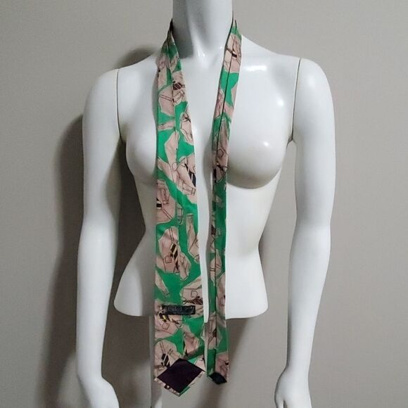 Vintage Polo by Ralph Lauren Shirt Patterned Tie - Picture 4 of 7